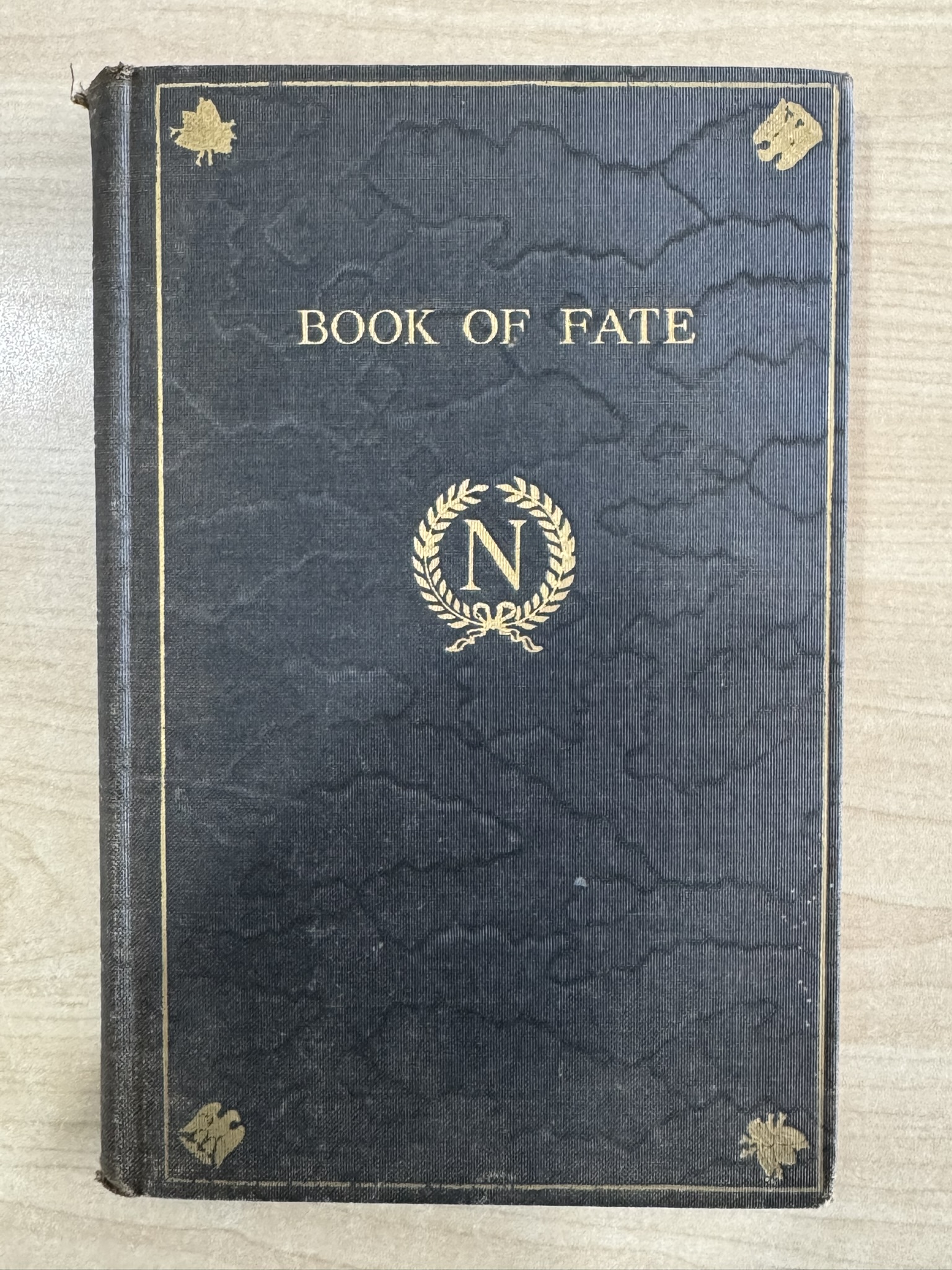 Book Of Fate by KIRCHENHOFFER, Destiny, Napoleon, Personal Arts Reprint 1927