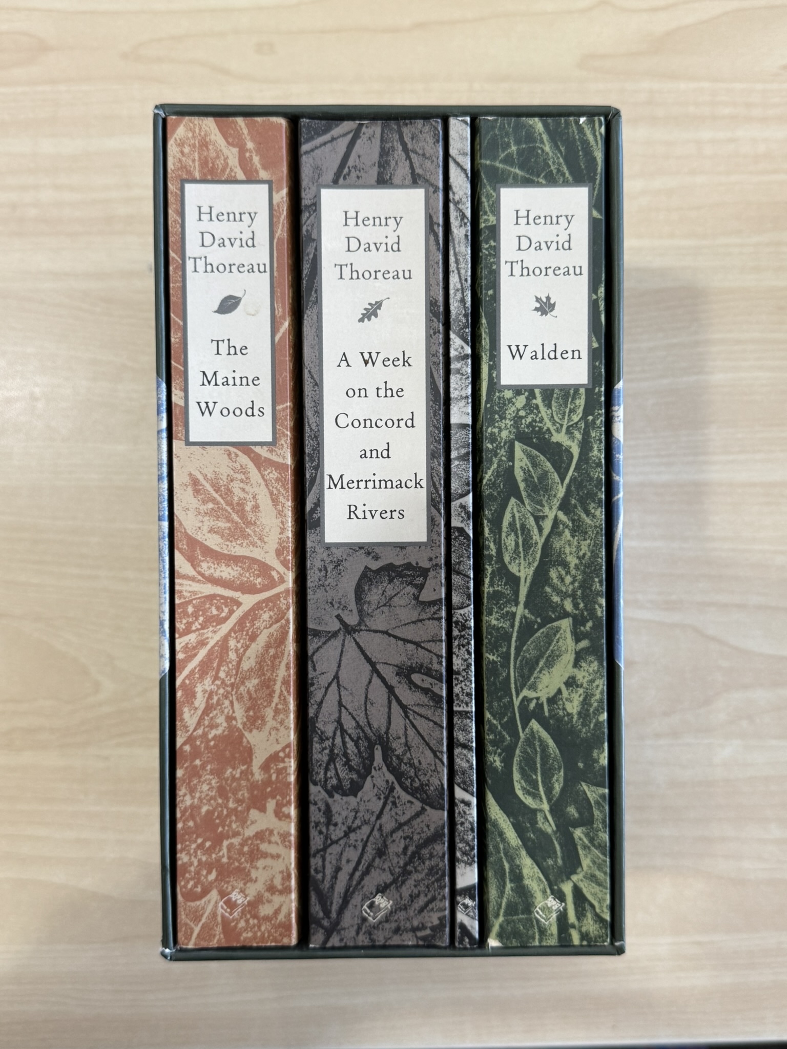 Henry David Thoreau 3-book Box Set from BOMC 1996