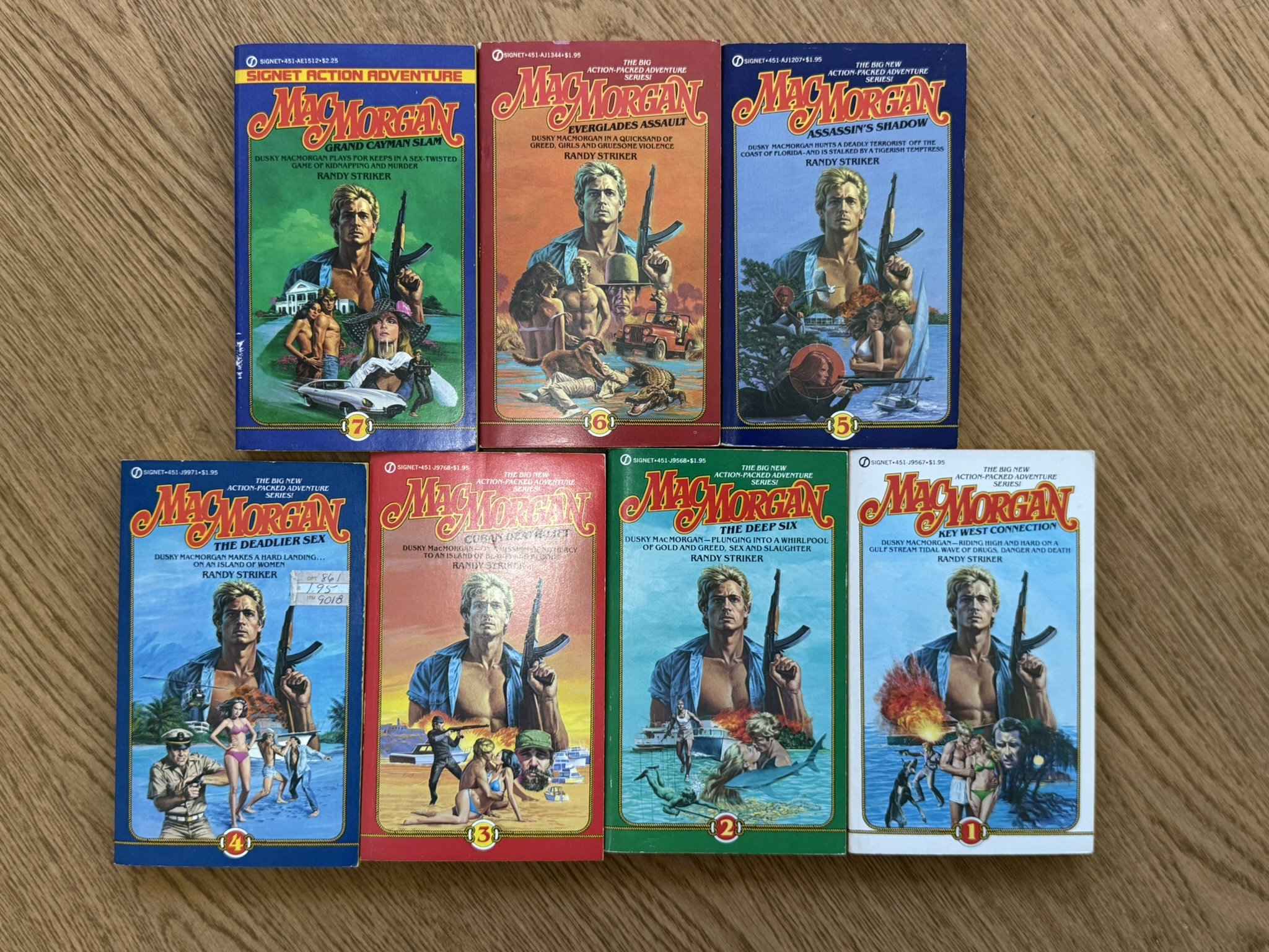 Dusky MacMorgan Randy Striker - Complete Lot of 7 - 1st Print
